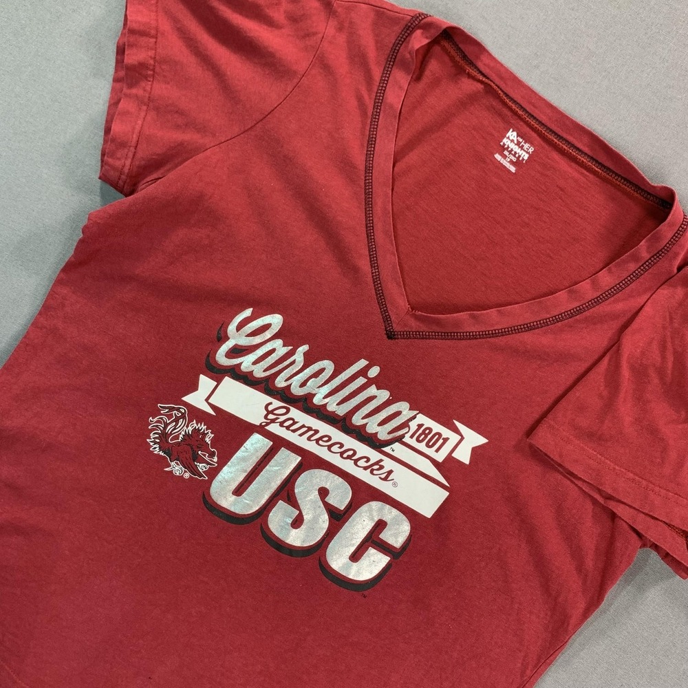 South‎ Carolina Gamecocks Shirt Womens 2XL Red NCAA Football Knights Apparel